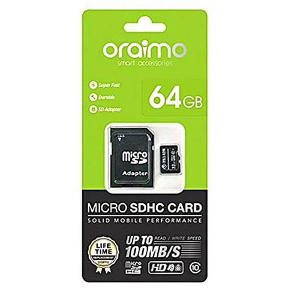 Oraimo 64 GB Class 10 Memory Card