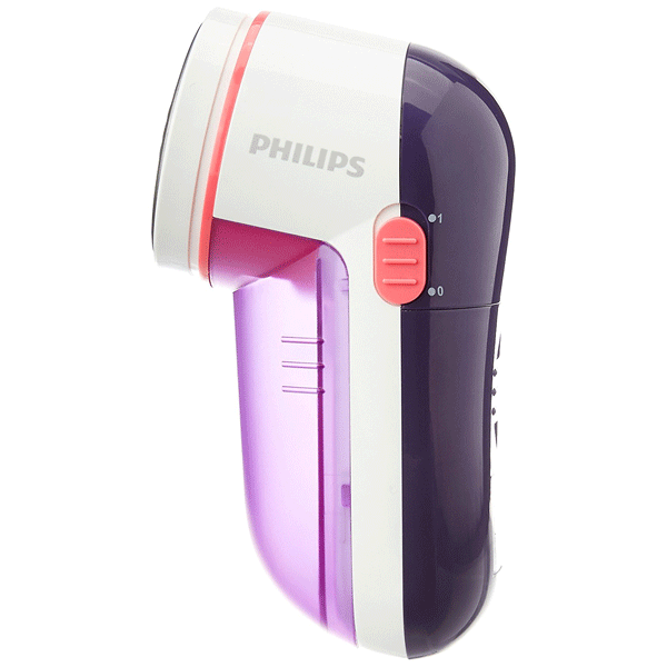 Philips GC026/30 Fabric Shaver (White/Purple)