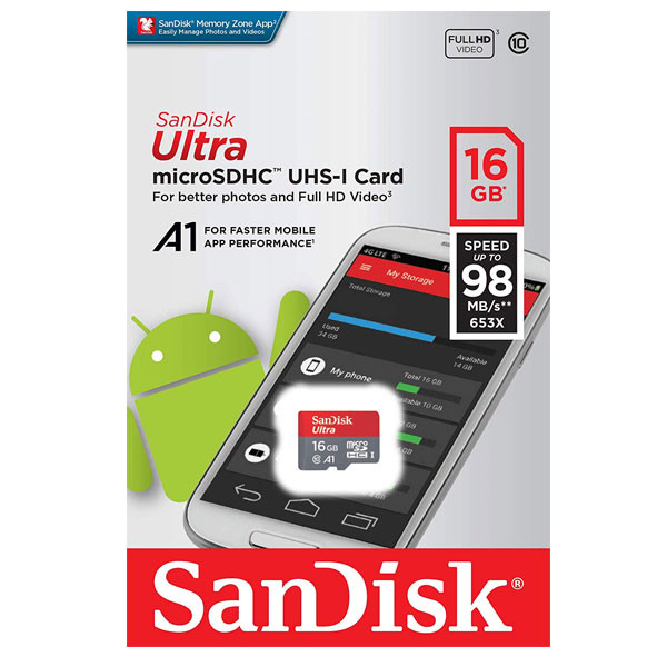 SanDisk Ultra MicroSD (SDSQYAR-016G-GN6MN) 16GB Memory Card
