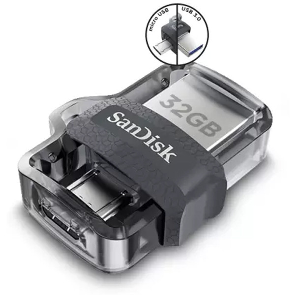 SanDisk Ultra Dual (SDDD3-032G-I35) 32 GB OTG Drive (Black, Type A to Micro USB)