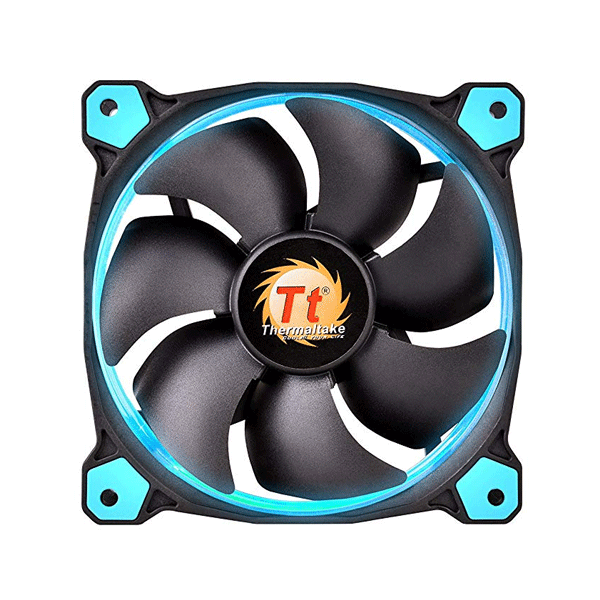 Thermaltake (CL-F058-PL12BU-A) Riing 12 High Static Pressure LED Radiator Fan (Blue)