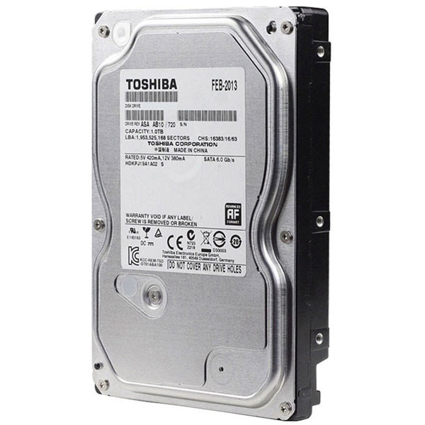 TOSHIBA (DT01ABA100V) 1TB Storage Surveillance AV Hard Drive
