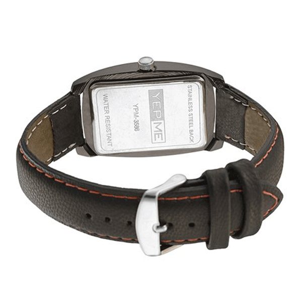 Yepme - 3586, Analog Leather Strap Watch