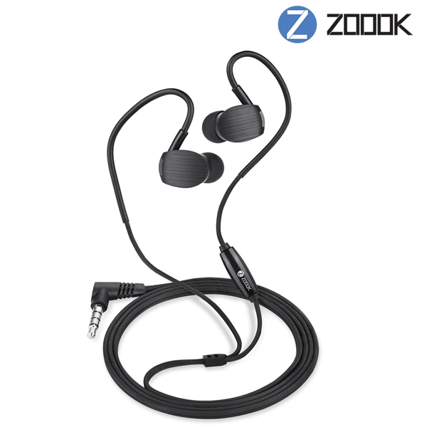 Zoook ZM-Jazz X1 In-Ear Headphones with Mic (Black)