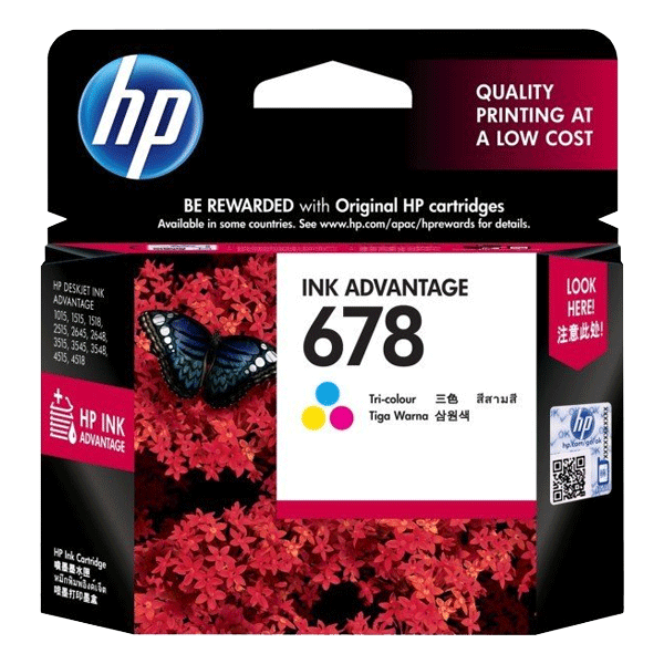 HP 46 Tri-color Ink Cartridge-(CZ638AA)